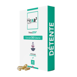 Gélules CBD Détente & Anti-Stress - CBD & plantes - x60 - Hexa3